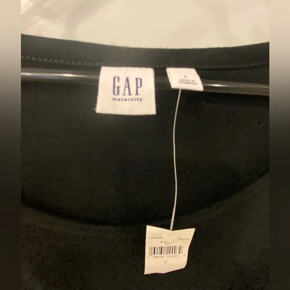 GAP Maternity Classic Black Long Sleeve Dress - Picture 4 of 6
